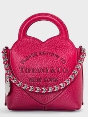 Coming Soon - Authentic Tiffany & Co. Micro Red Ombre Heart Bag new Limit